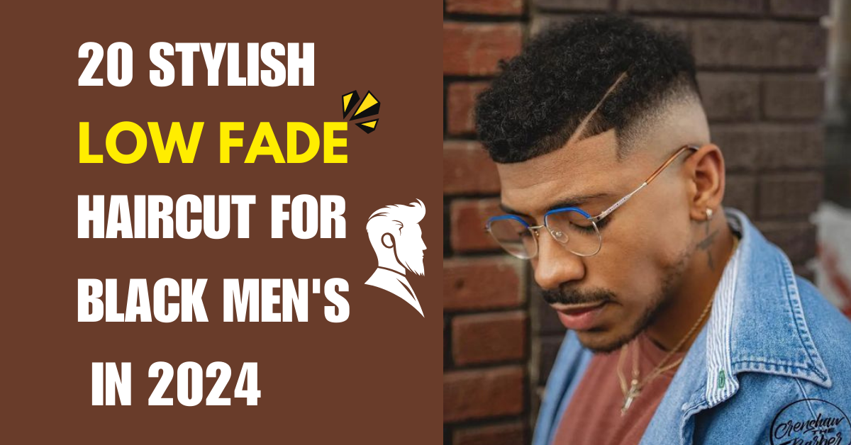 20 Stylish low fade haircut for black men's in 2024